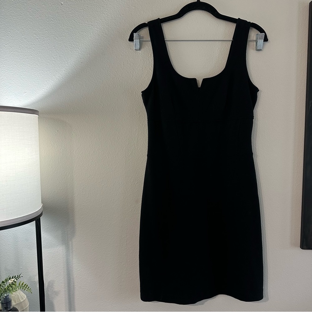 White House Black Market mock corset dress